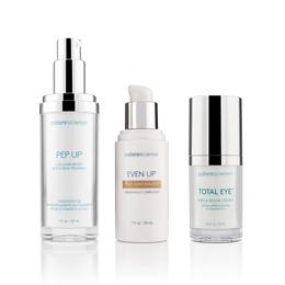 Undo Damage + Smooth Skin: Pep Up Collagen Boost Face & Neck Serum, Even Up Multi-Correction Serum, Total Eye Firm & Repair Cream