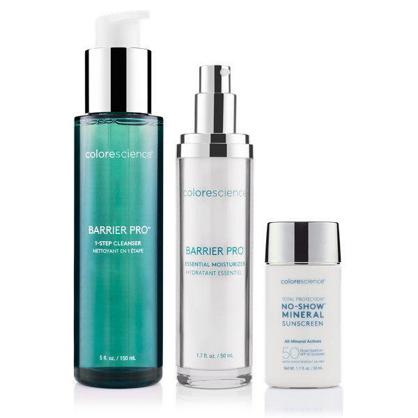 Barrier Pro™ Essential Moisturizer, Barrier Pro™ 1-Step Cleanser, No-Show SPF 50 || all