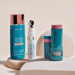 Tatyana's Favorites: Total Eye® 3-In-1 Renewal Therapy SPF 35, Sunforgettable® Total Protection® Face Shield Flex SPF 50, Sunforgettable® Total Protection® Color Balm SPF 50 (Pink Sky)