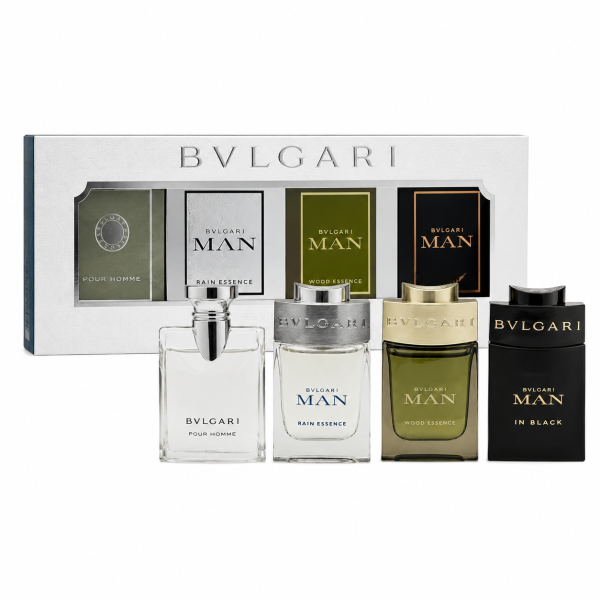 Bvlgari – Rain Essence 5ml + Man In Black 5ml + Pour Homme 5ml + Wood Essence 5ml